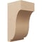Ekena Millwork 8"W x 8"D x 16"H Wide Van Buren Rough Cedar Woodgrain TimberThane Corbel, Primed Tan CORUR08X08X16VANRCPR - alternate 1